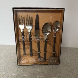 NEW! Gourmet Settings Montana 20 Piece Flatware Set, Service for 4